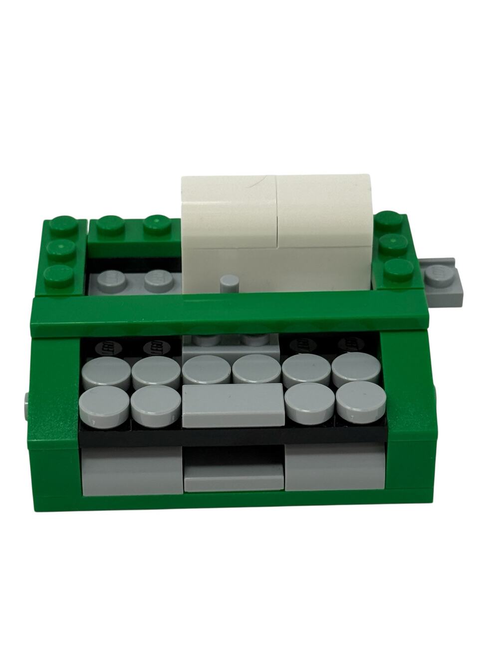 LEGO Mini Typewriter Green MOC Custom Build 2.5 x 2in Desk‎ Display Collectible